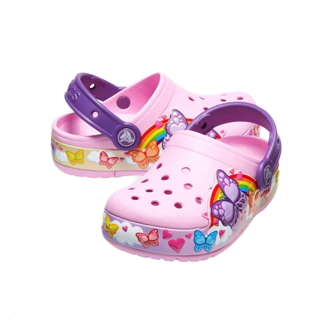 Crocs con best sale luces niña