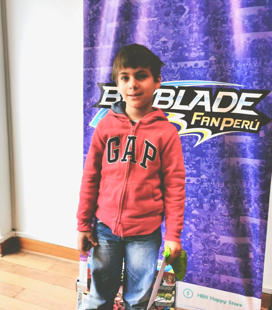 Renato en su Primer Torneo Beyblade Fan Perú. Agosto 2019 