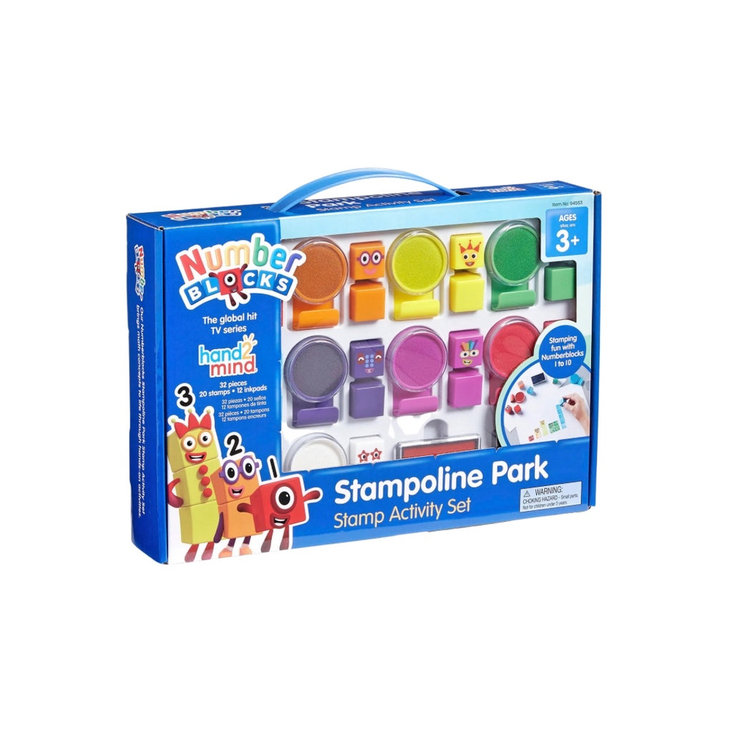 Hand2mind Numberblocks Stampoline Park Juego de Actividades de Sellos para Niños