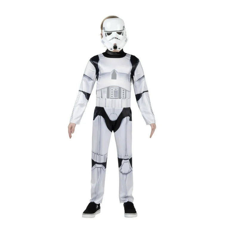 Star Wars Stormtrooper Disfraz Para Niños Talla Mediano (8/10)