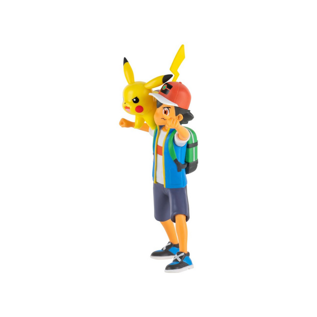 Pokémon Figuras Battle Feature Ash y pikachu