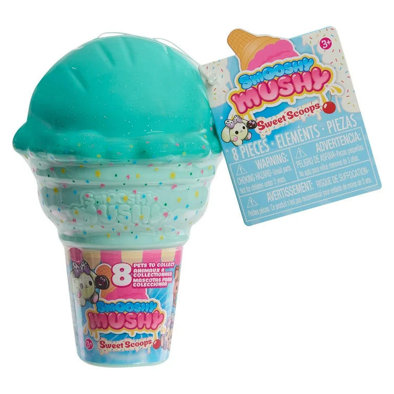 Colección Smooshy Mushy Ice Cream Verde Cono de Helado