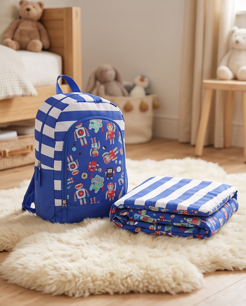 Crckt Mochila Modelo Robot + Bolsa de Dormir