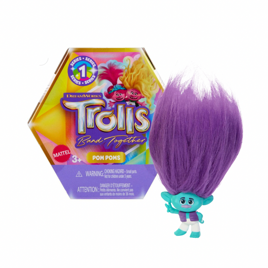 Trolls 2023 Pom Poms Personaje Bruce Coleccionables