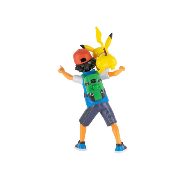 Pokémon Battle Feature Figura Ash + Pikachu Deluxe Action