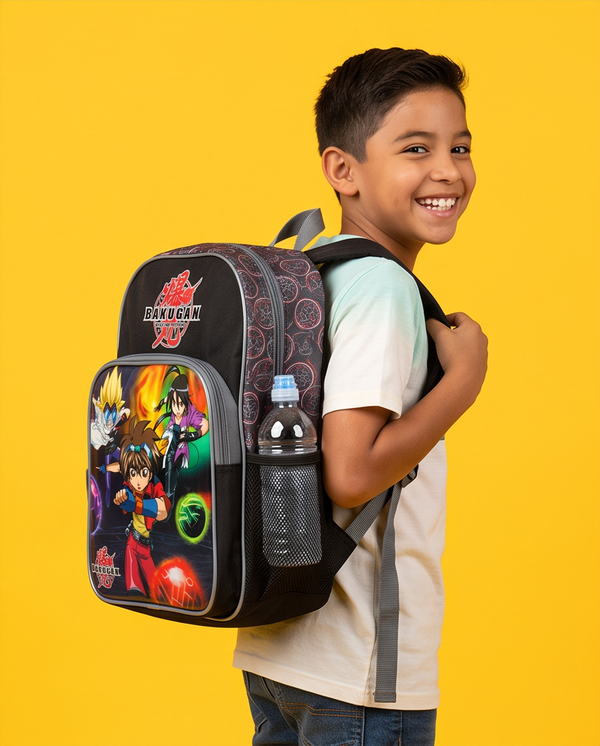 Mochila Modelo Bakugan Color Negro