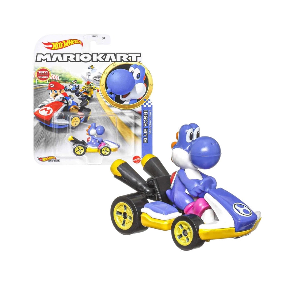 Blue Yoshi Standard Kart MarioKart Hot Wheels