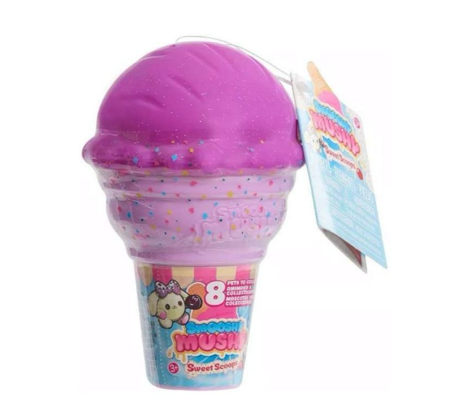 Colección Smooshy Mushy Ice Cream Morado Cono de Helado