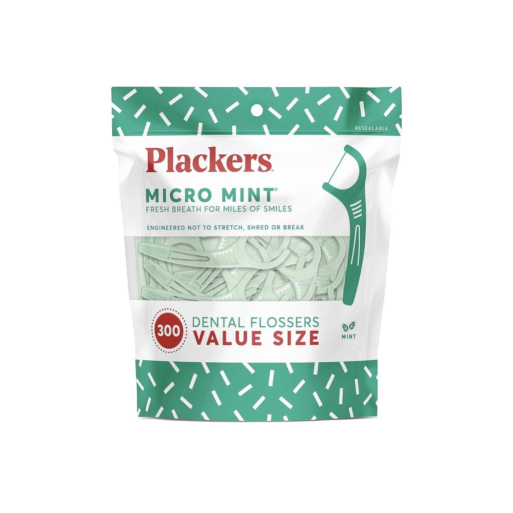 Plackers Mint Flavor Hilo Dental Pack 300 Unidades