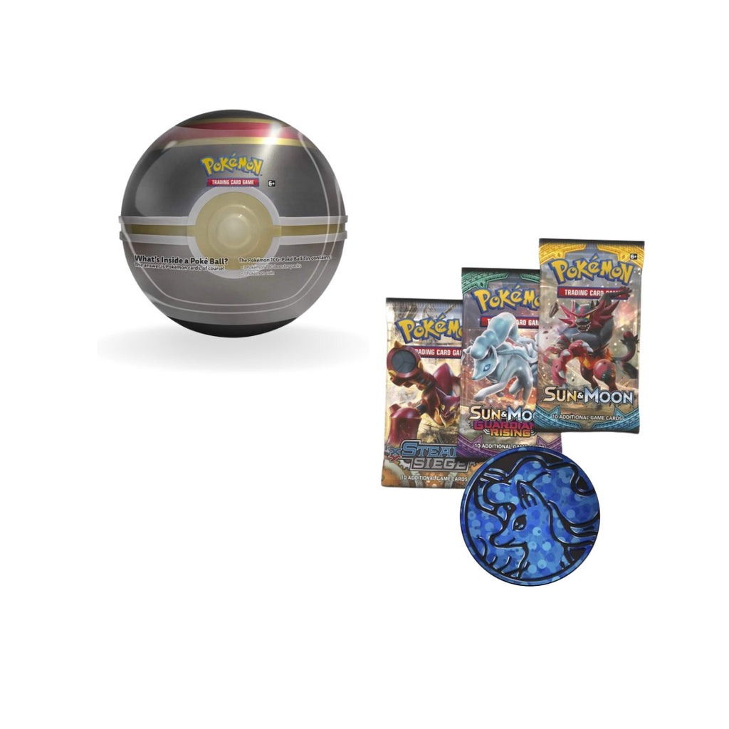 Pokémon Luxury Poke Ball TCG Level Ball Tin Negro