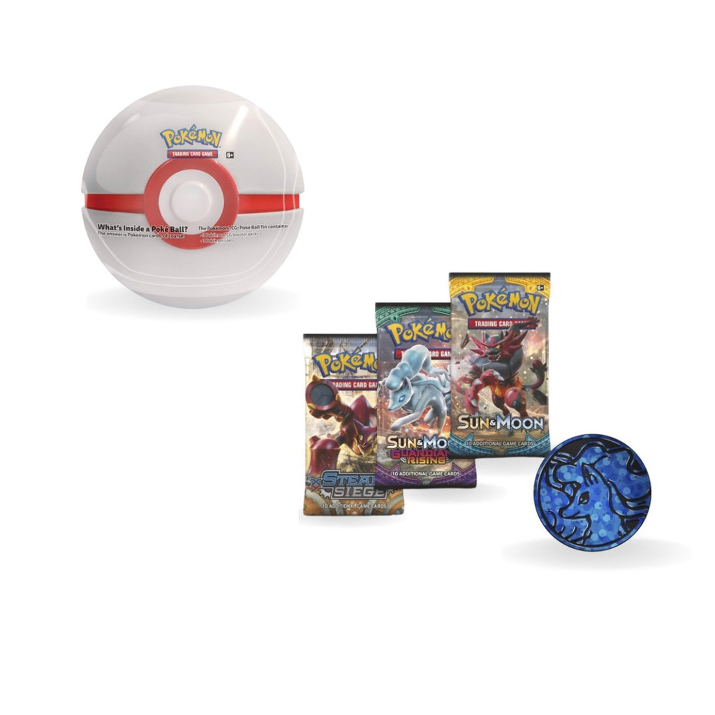 Pokémon Premier Poke Ball TCG Level Ball Tin Blanco