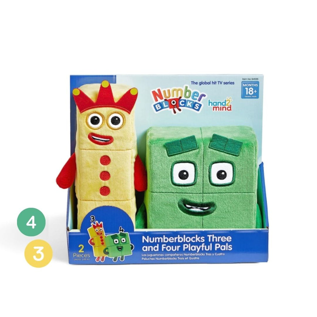 Hand2mind Numberblocks Peluches 3 y 4