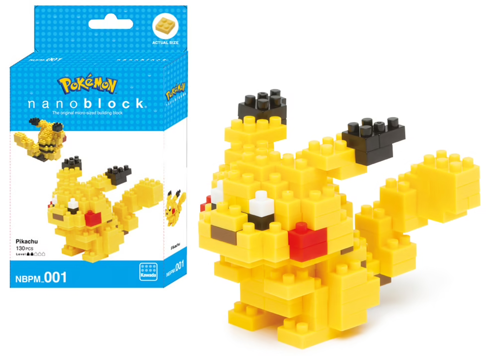 Pokémon Nanoblock Pikachu 130 PCS Kawada