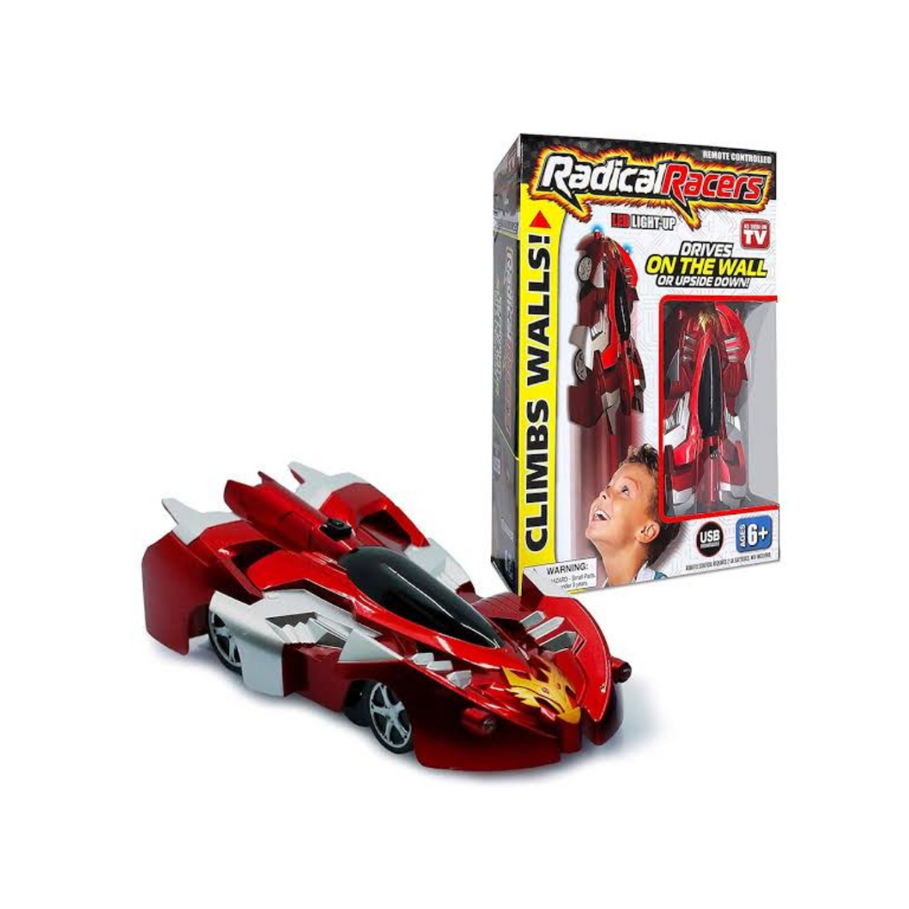 Radical Racers Wall RC Car Coleccionable Rojo Auto de Carrera