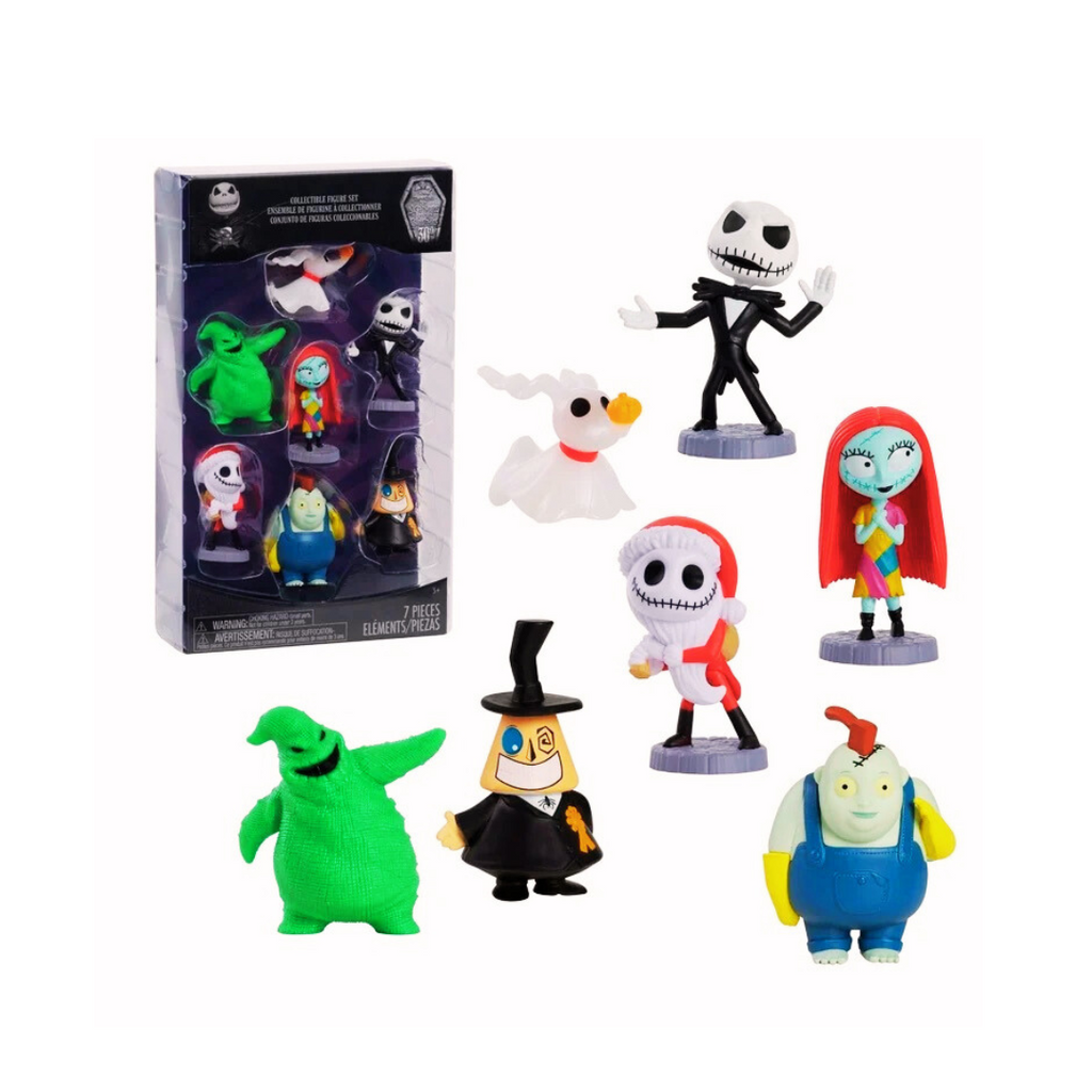 Set de Muñecos Colección Nightmare Before Christmas: La Pesadilla Antes de Navidad