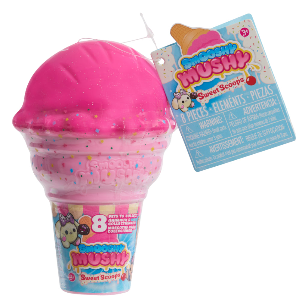 Colección Smooshy Mushy Ice Cream Rosado Cono de Helado