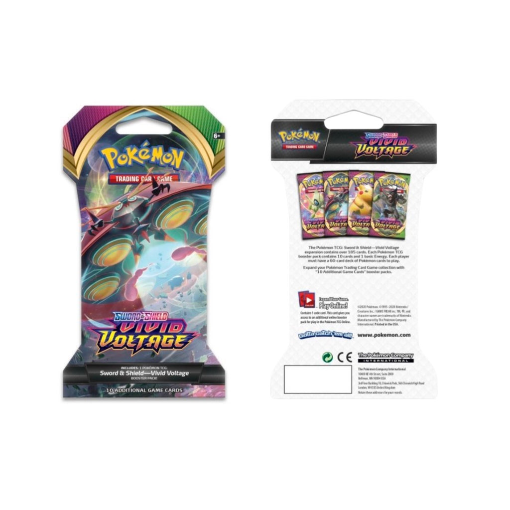 Pokémon Sword & Shield Vivid Voltage Booster Pack Modelo 4