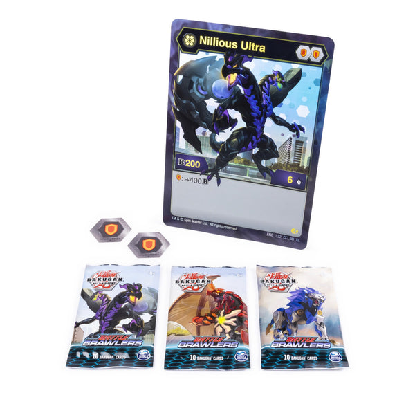 Bakugan Battle Planet Kit de Colección de Cartas - Nillious Ultra Card