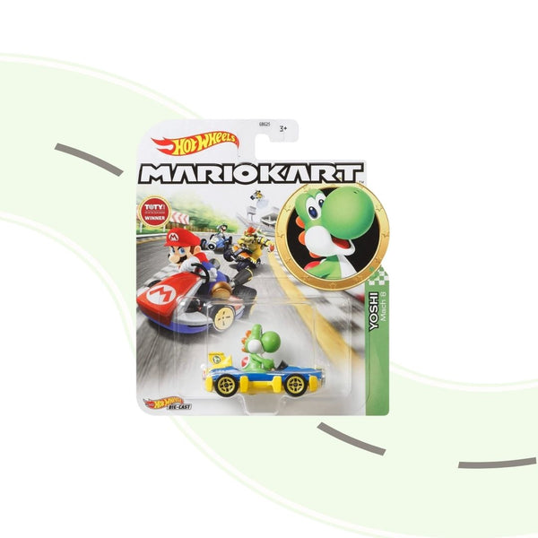 Yoshi Mach 8 Kart MarioKart Hot Wheels