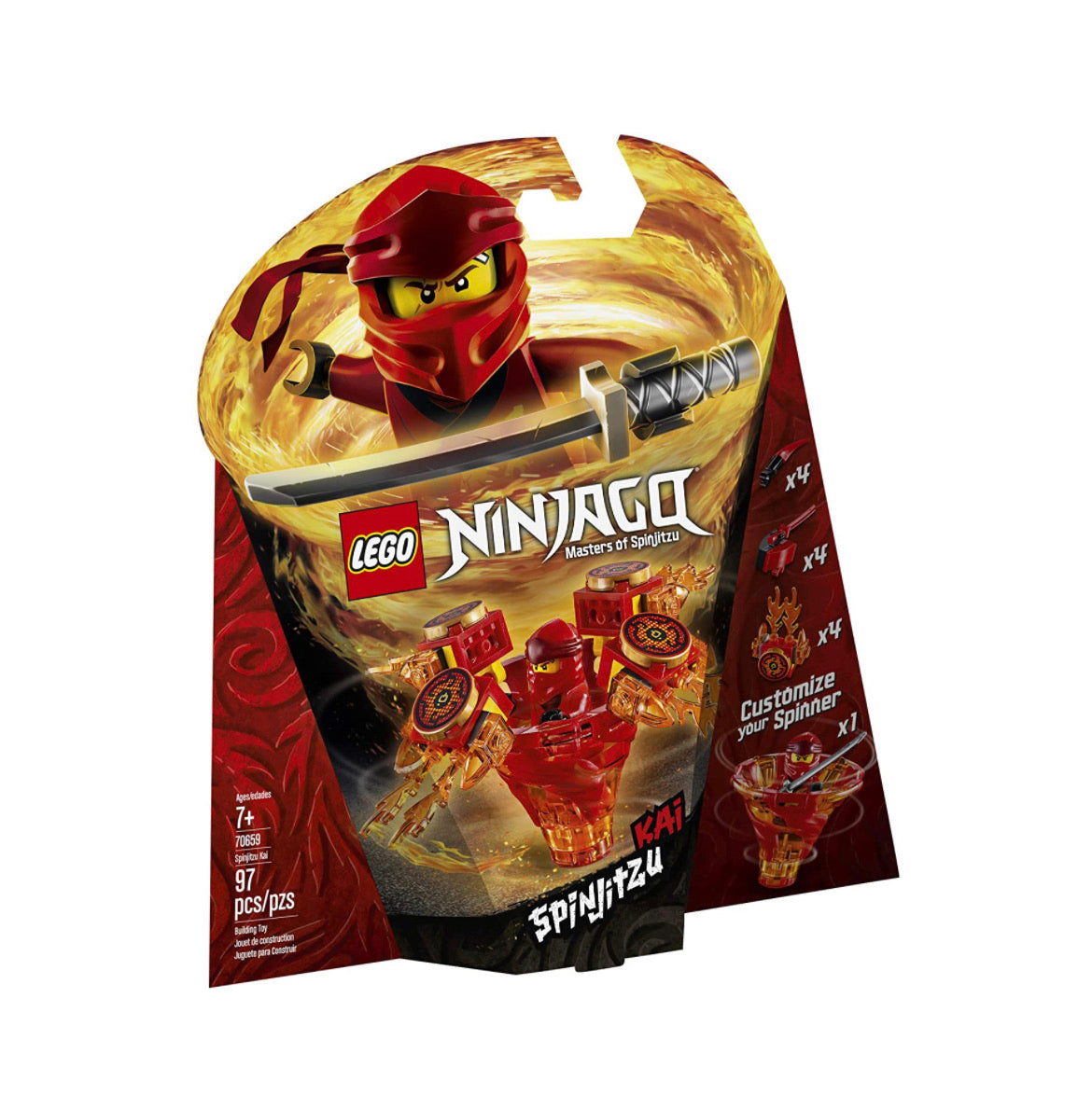 Lego 70659 Ninjago Kai Spinjitzu Master 97 Piezas – HBK Happy Store