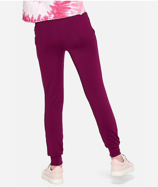 Leggings/ Jogger Color Vino Talla 12