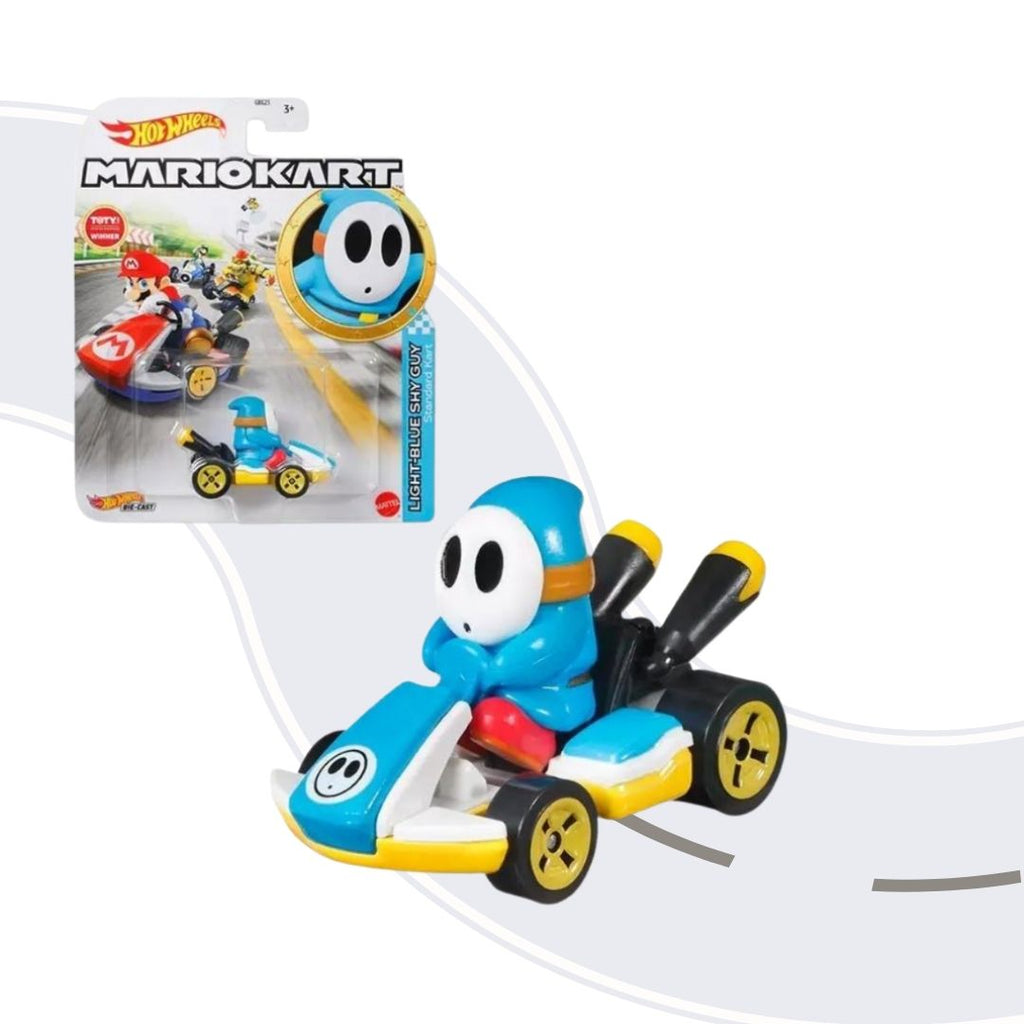 Light-Blue Shy Guy Standard Kart MarioKart Hot Wheels Super Mario