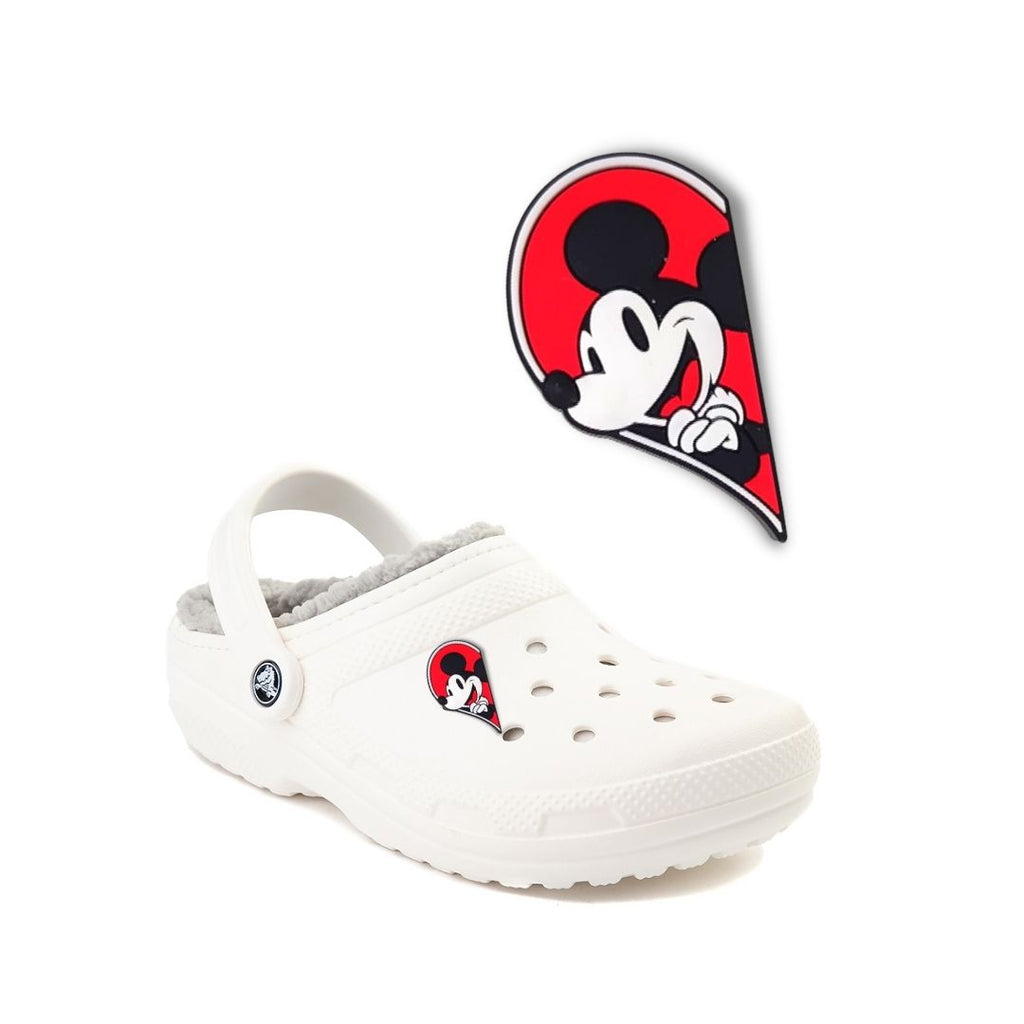 Crocs Jibbitz Charms Mickey Mouse Medio Corazon Decorativos Para Crocs