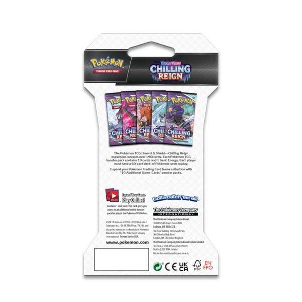 Pokémon TCG Sword & Shield Chilling Reign Booster Pack Modelo 4