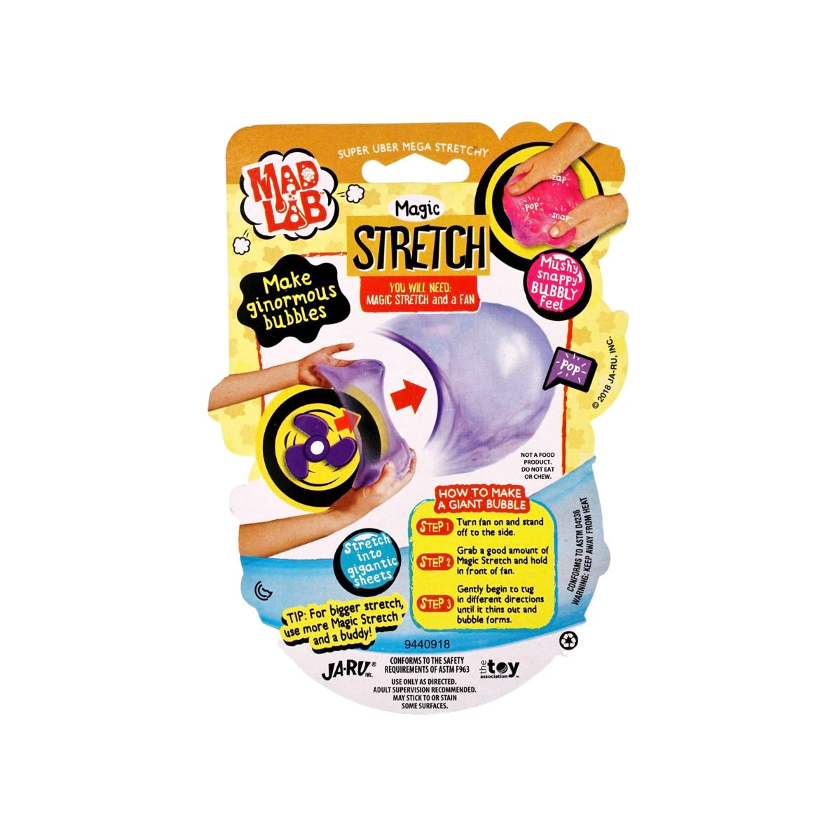 Mad Lab Magic Stretch Slime JA-RU Inc Toys Morado – HBK Happy Store