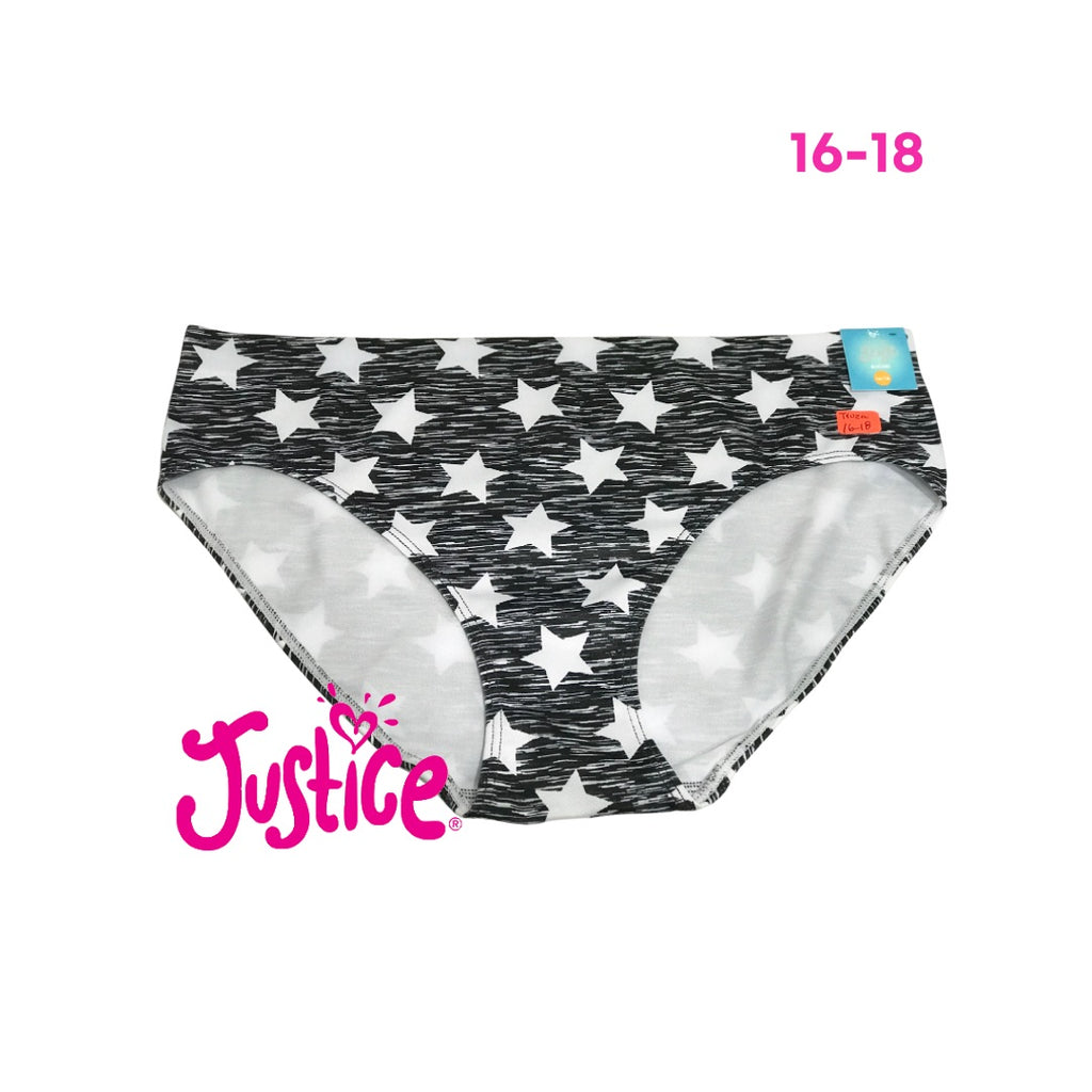 Ropa Interior Marca Justice Bikini Talla 16/18 USA Negro