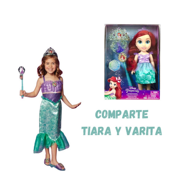 Disney Princesa Ariel Muñeca y Set de Accesorios
