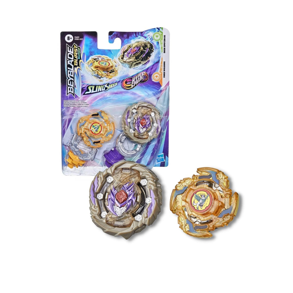 Doble Pack Beyblade Hypersphere Dusk Spryzen S5 Vs Slingshock Force Wolborg