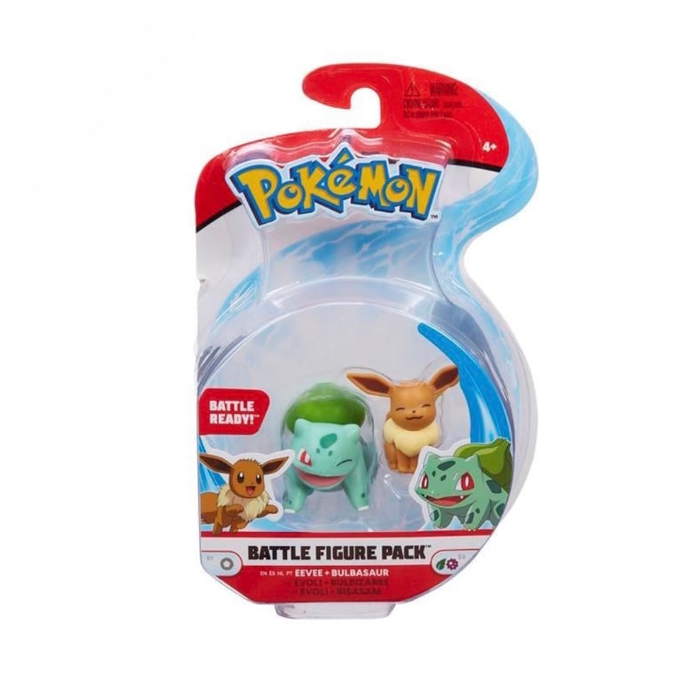 Pokemon Battle Figure Pack Eevee & Bulbasaur