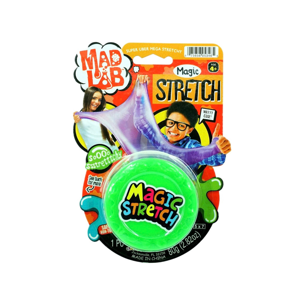 Mad Lab Magic Stretch Slime JA-RU Inc Toys Verde