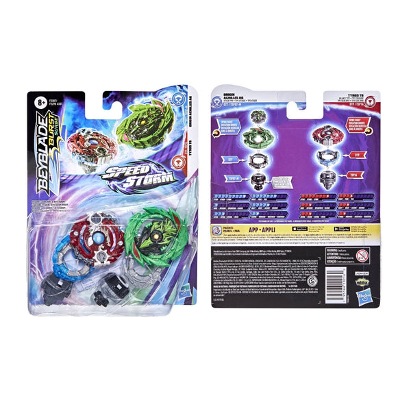 Doble Pack Beyblade Origin Achilles A6 Vs Tyros T6