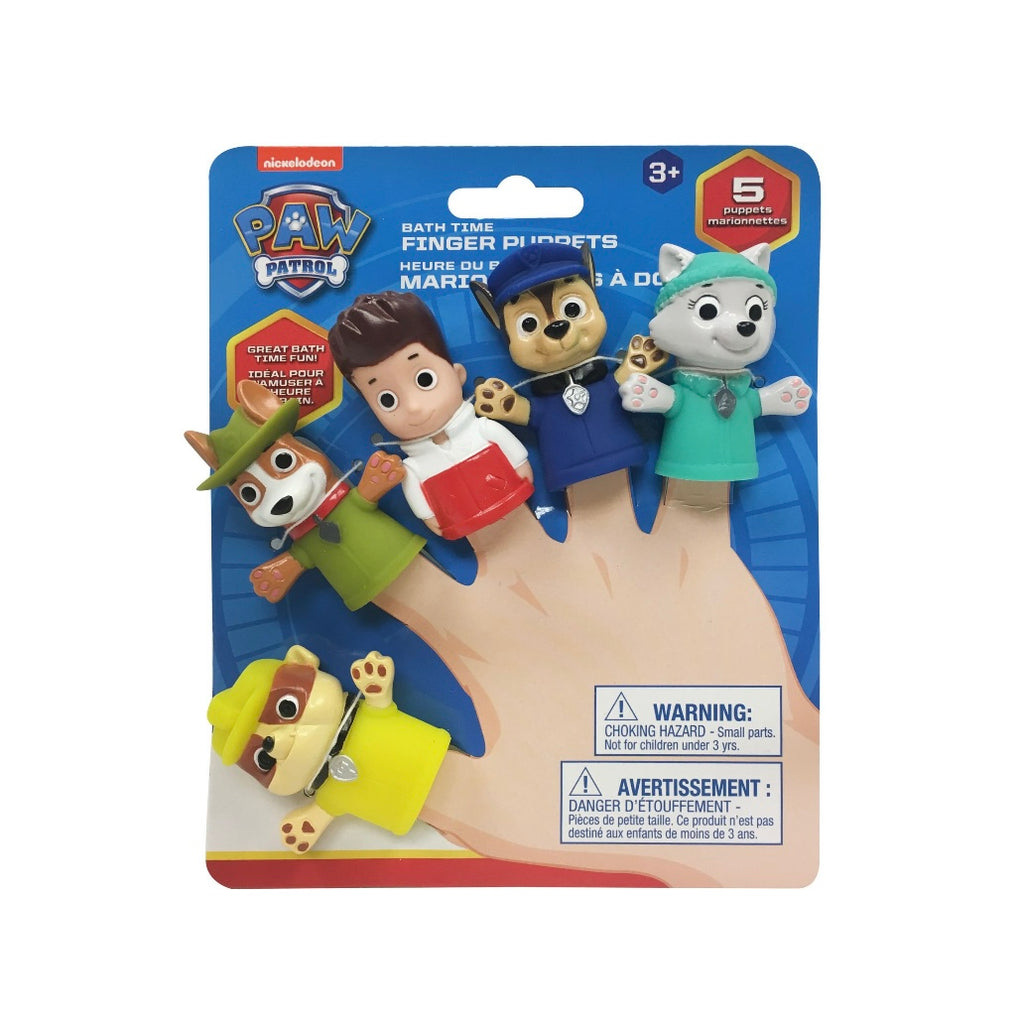 Nickelodeon Paw Patrol Set 5 de Marionetas Para Baño