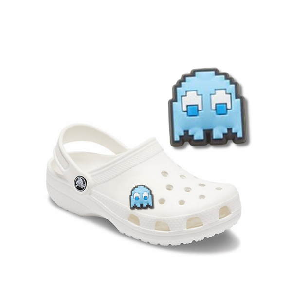 Crocs Jibbitz Charms Pac Man Blue~ Accesorios Decorativos Para Crocs