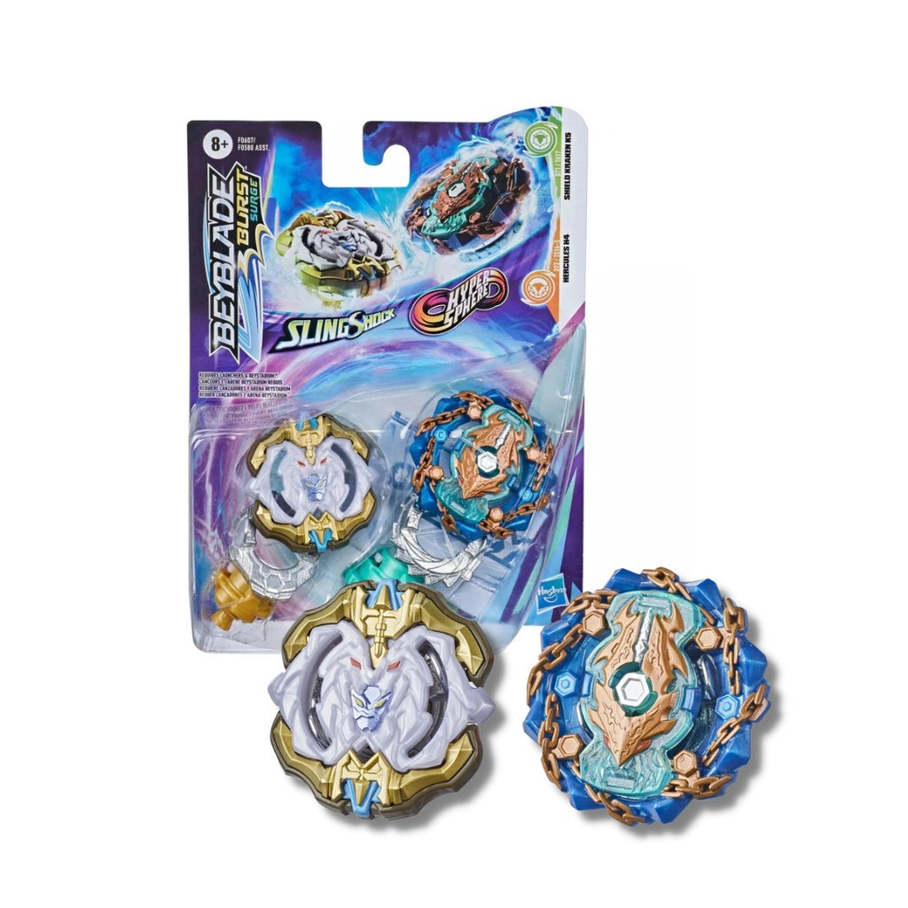 Doble Pack Beyblade Hypersphere Shield Kraken K5 Vs Slingshock Hercules H4