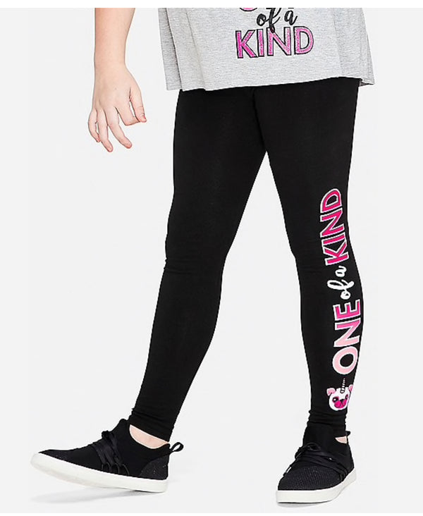 Leggings Justice Modelo One Of A Kind Negro Talla 12