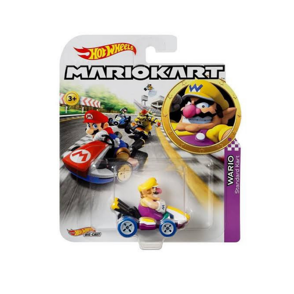 Wario Standard Kart MarioKart Hot Wheels Super Mario