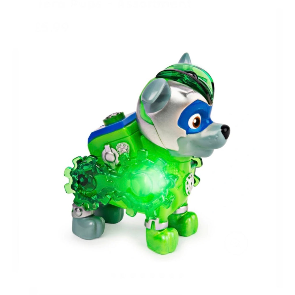 Rocky Mighty Pups Charged Up Paw Patrol con Luces