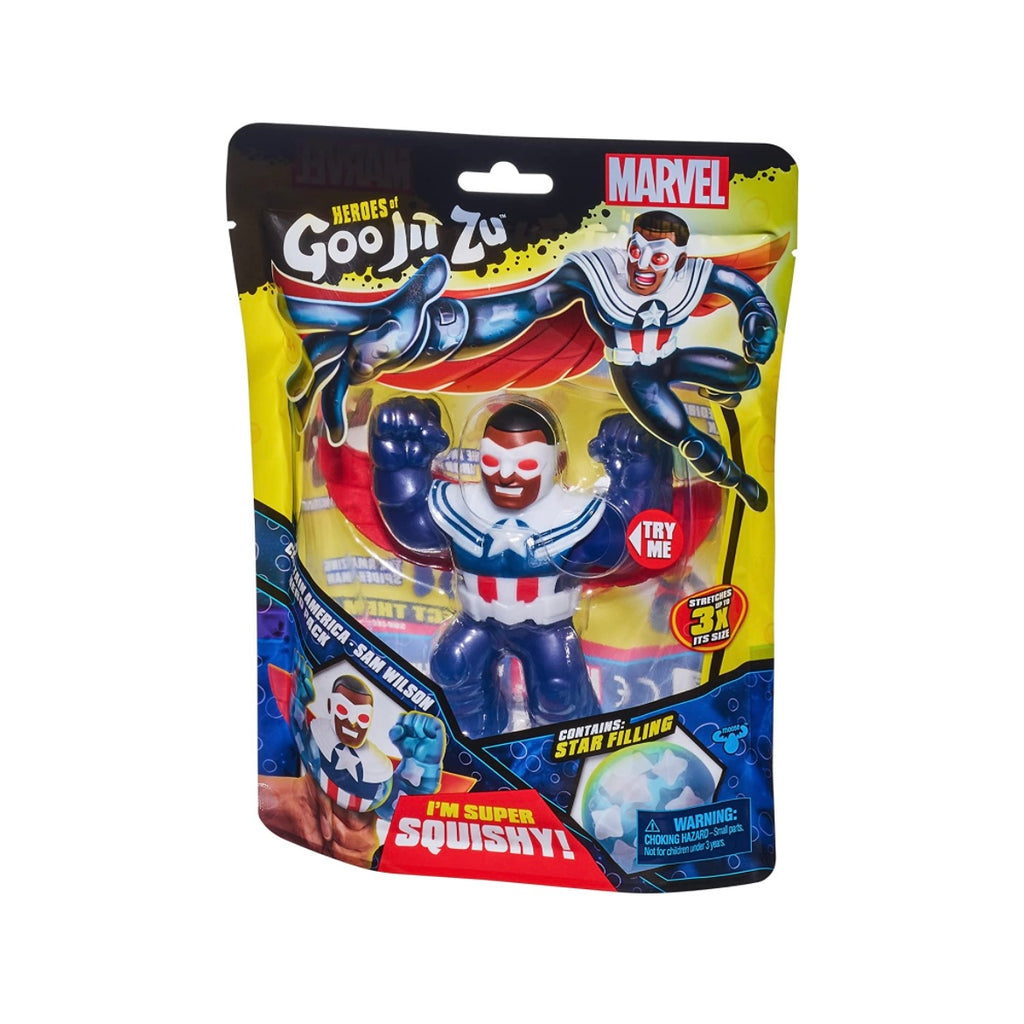 Heroes Of Goo Jit Zu Capitán America Sam Wilson Heroe Pack