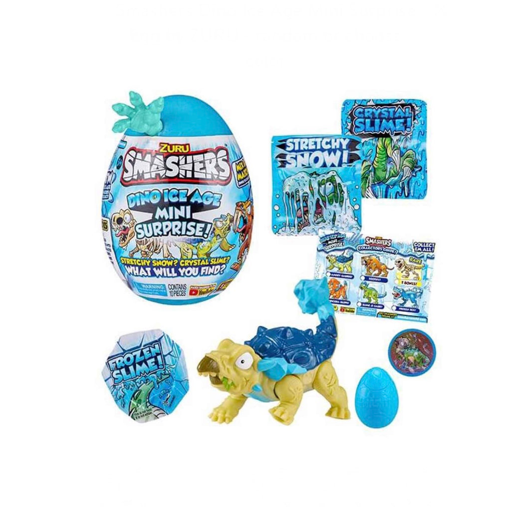 Smashers Dino Ice Age Mini Huevo Dinosaurio Sorpresa Celeste