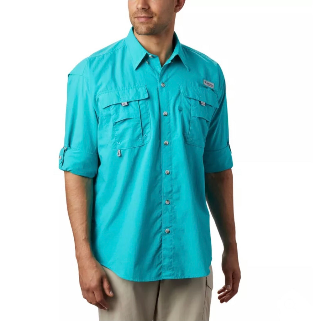 Camisa Talla M Bahama II Columbia Turqueza