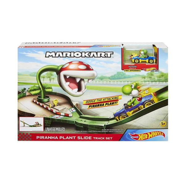 MarioKart Piraña Plant Slide Super Mario + Yoshi Hot Wheels