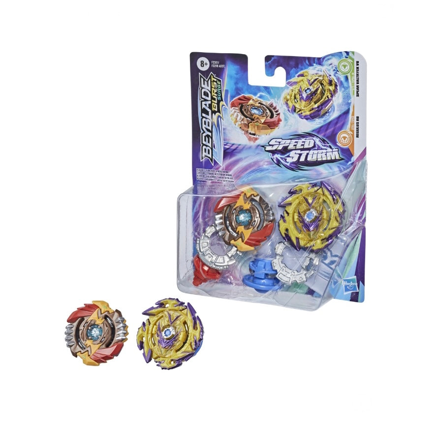 Doble Pack Beyblade Regulus R6 Vs. Spear Valtryek V6