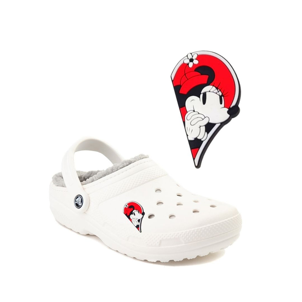 Crocs Jibbitz Charms Minnie Mouse Medio Corazon Decorativos Para Crocs