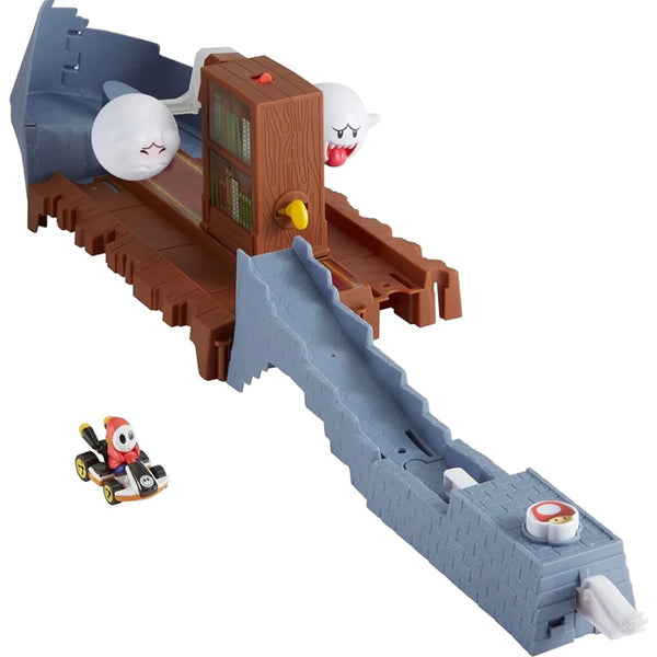 MarioKart Pista Saltos de Boo Super Mario + Shy Guy Hot Wheels