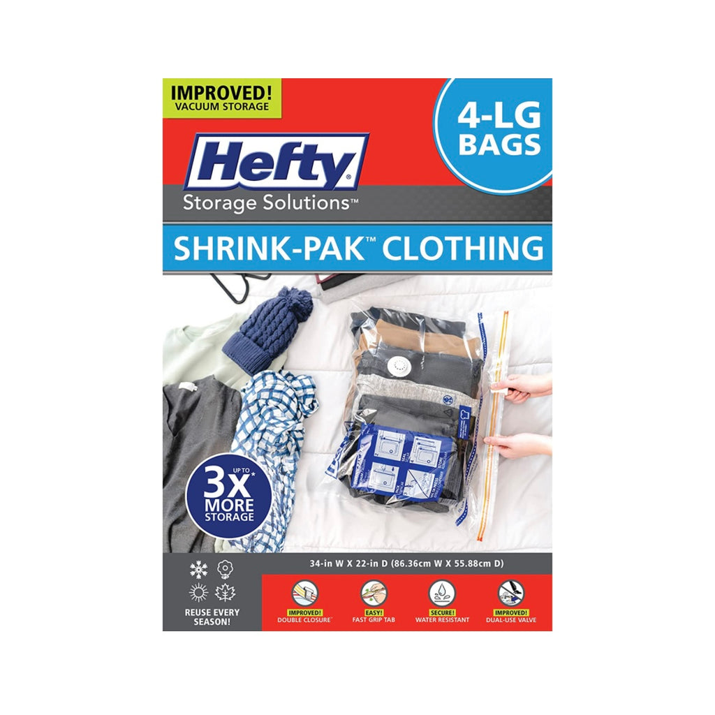 Hefty Bolsas Compresoras das 4 Pack Tamaño Large