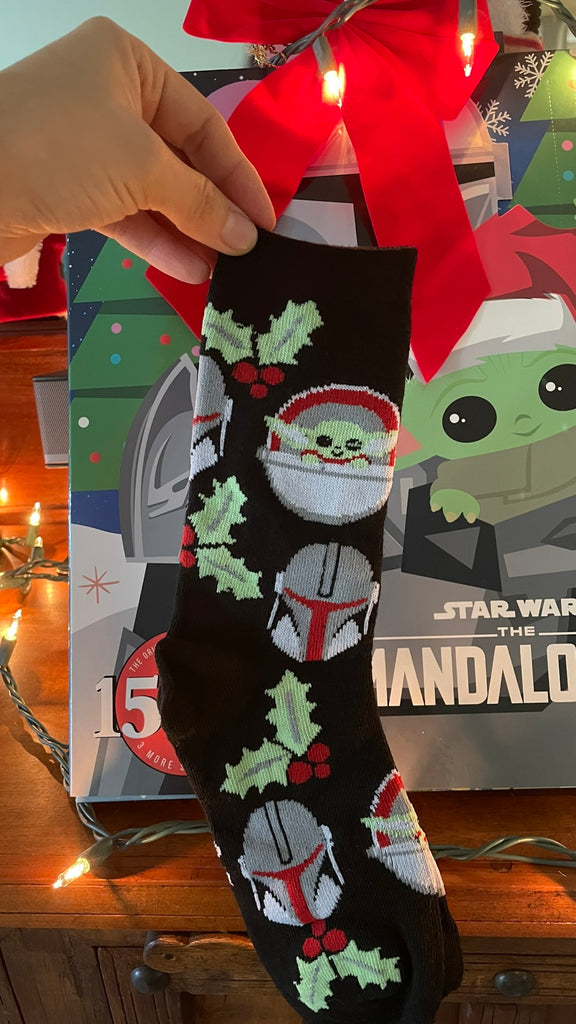 The Mandalorian Navideñas Negro